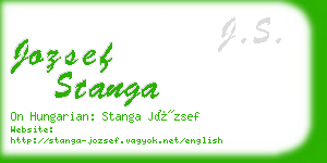 jozsef stanga business card